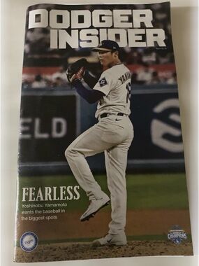 Dodger Insider Magazine - White & Blue Cover (Yamamoto)